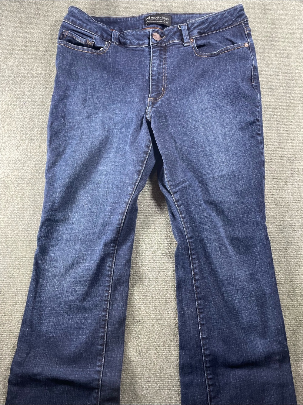 Lee Women’s Bootcut Jeans in Dark Blue 14 short